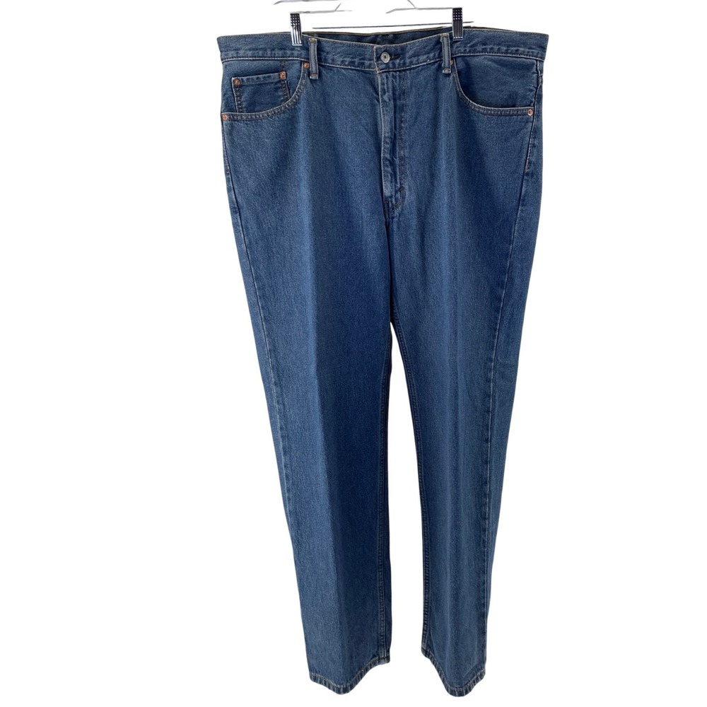 Levi Strauss 550 Relaxed Fit Jeans Mens W42 L32 Blue Denim Straight‎ Leg